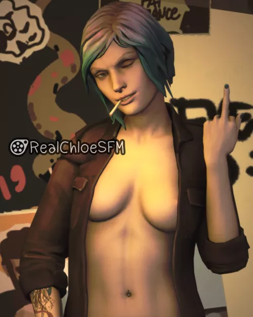 Chloe Price's middle finger (RealChloeSFM) [Life is Strange]