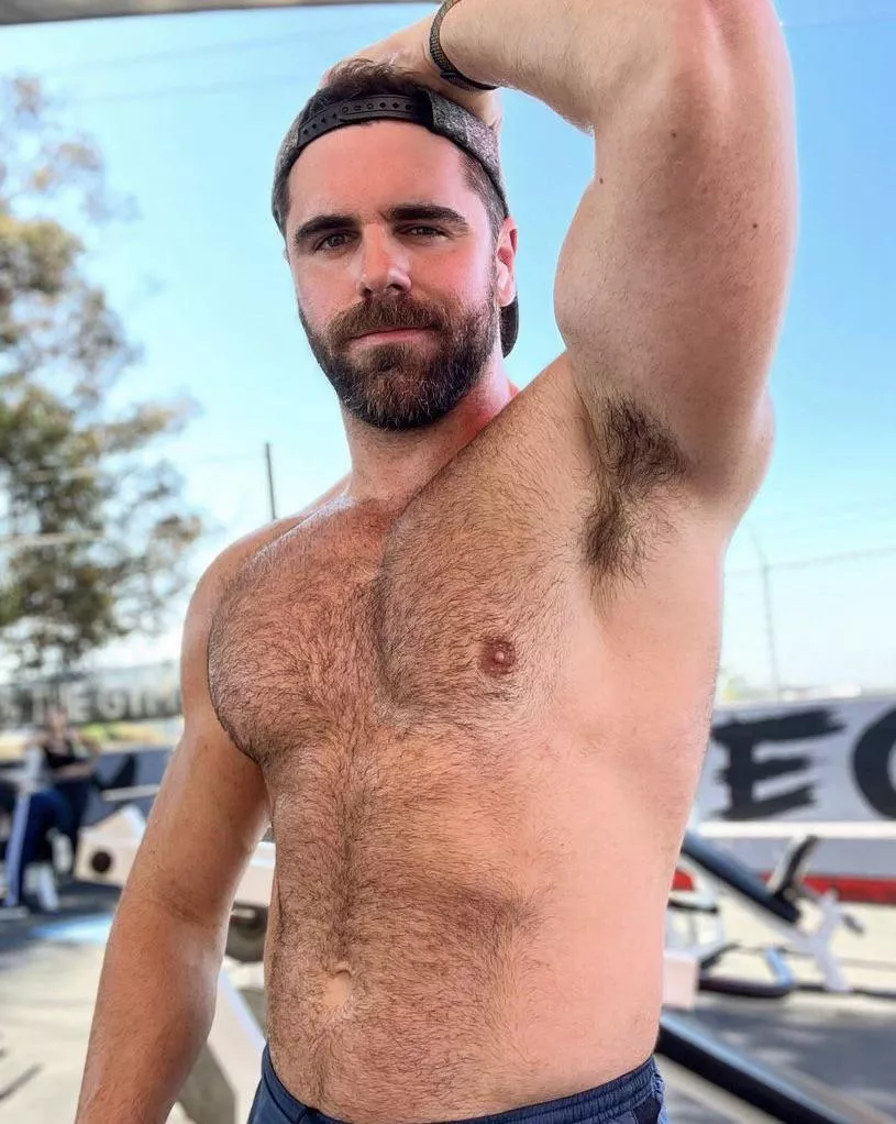 Your bro is so beefy, you can’t help but want to bury your face in his muscle pits