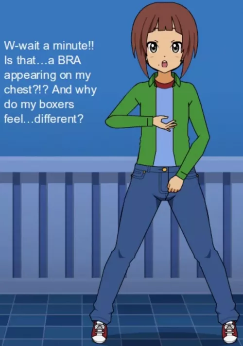 Another Kisekae art of a guy beginning his TG.