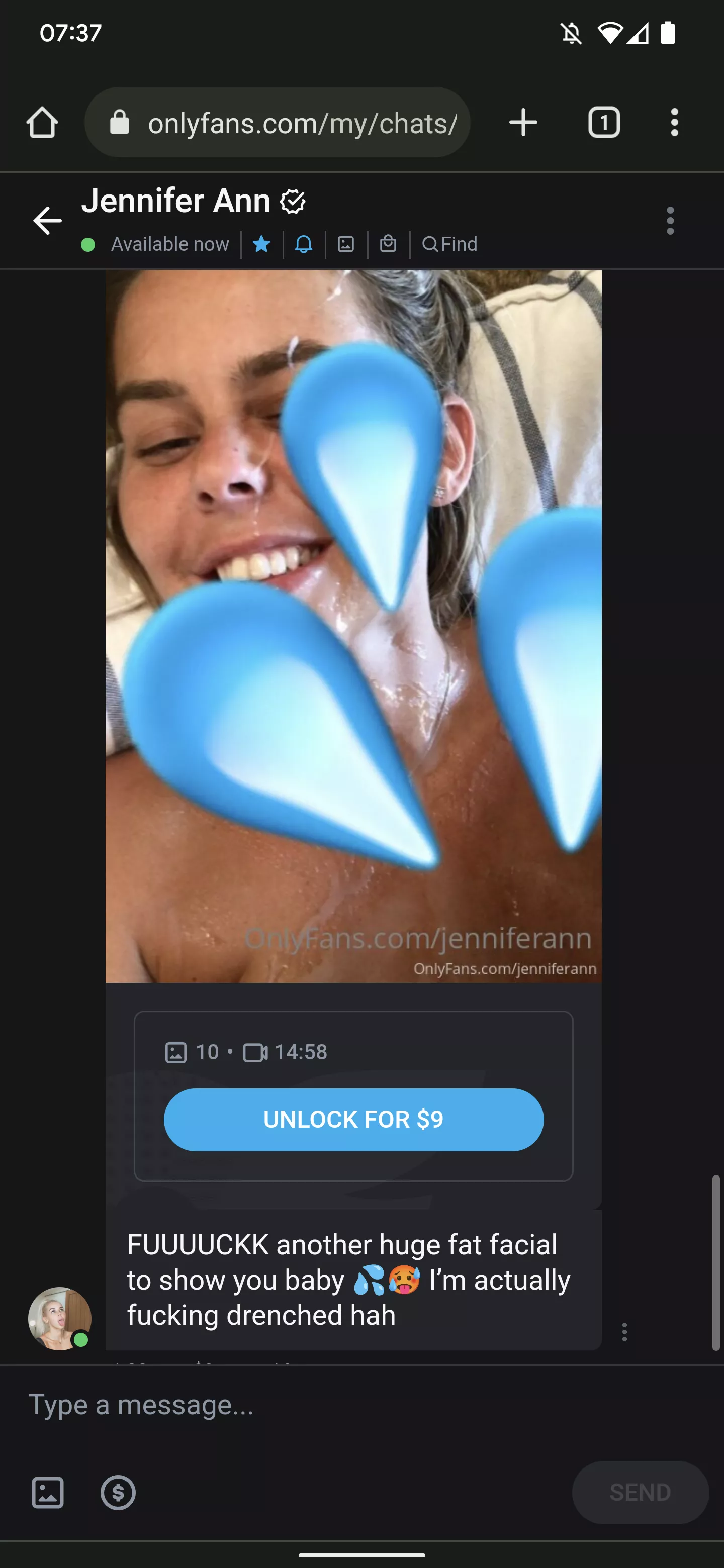 anyone got this or is it the fake facial stuff she does?