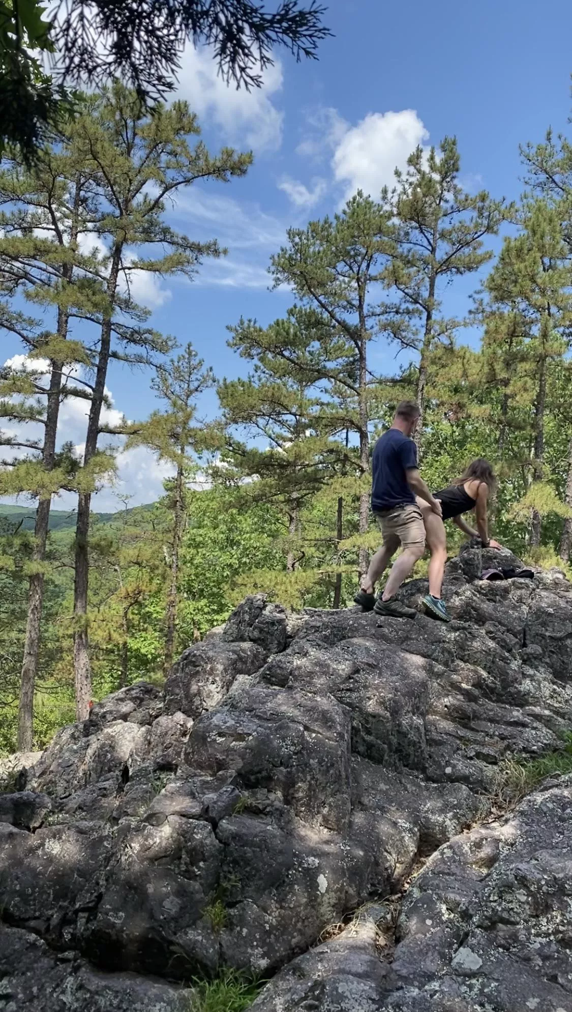 I wanted to hike. He wanted to poke. We met in the middle. 🤷‍♀️