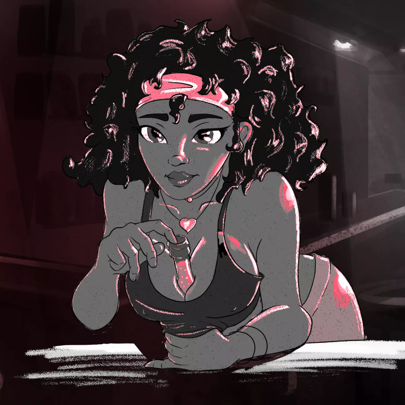 She leaned over the bar and made me an offer I couldn't refuse.