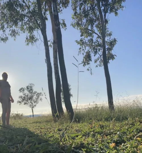 Enjoying the morning freedom