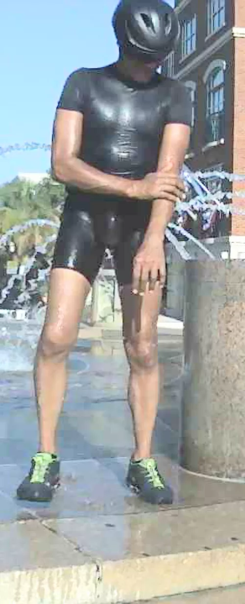 cooling down and getting squeezed skintight