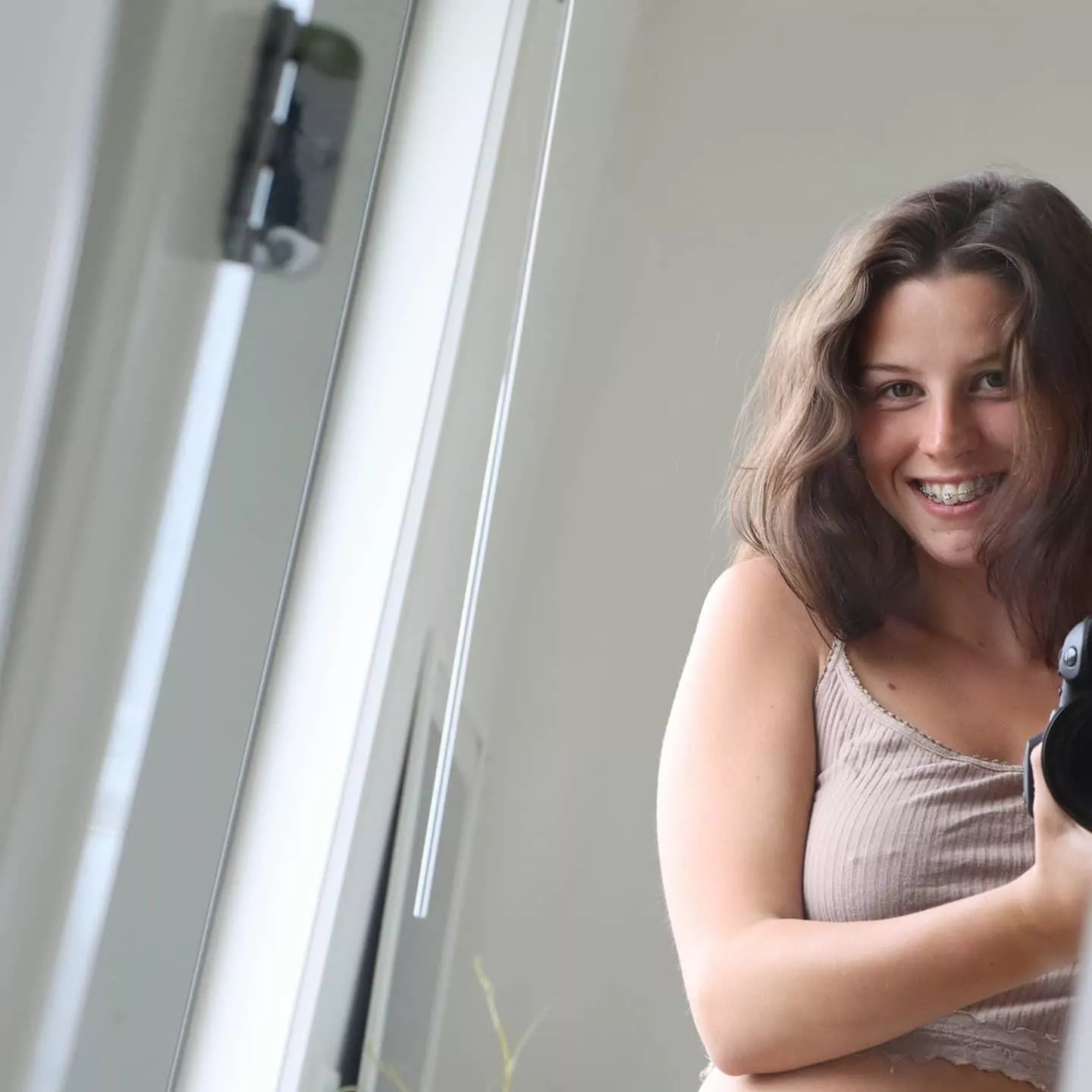 If she’s 18+ with braces, odds are her boobies are pierced