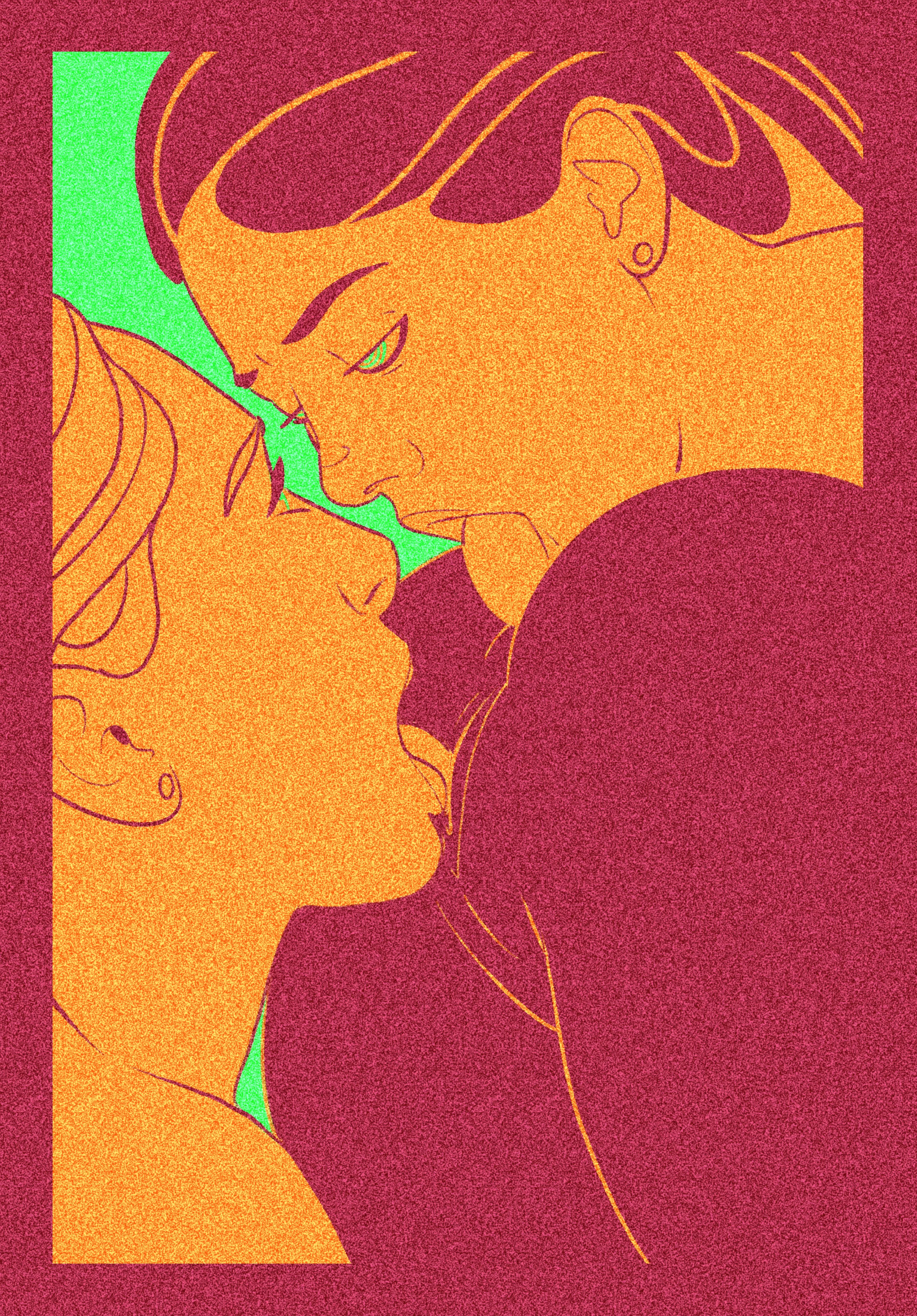 The sisters properly thank their mother’s therapist for showing them healthy family values. (Artist Mr.Swirly)