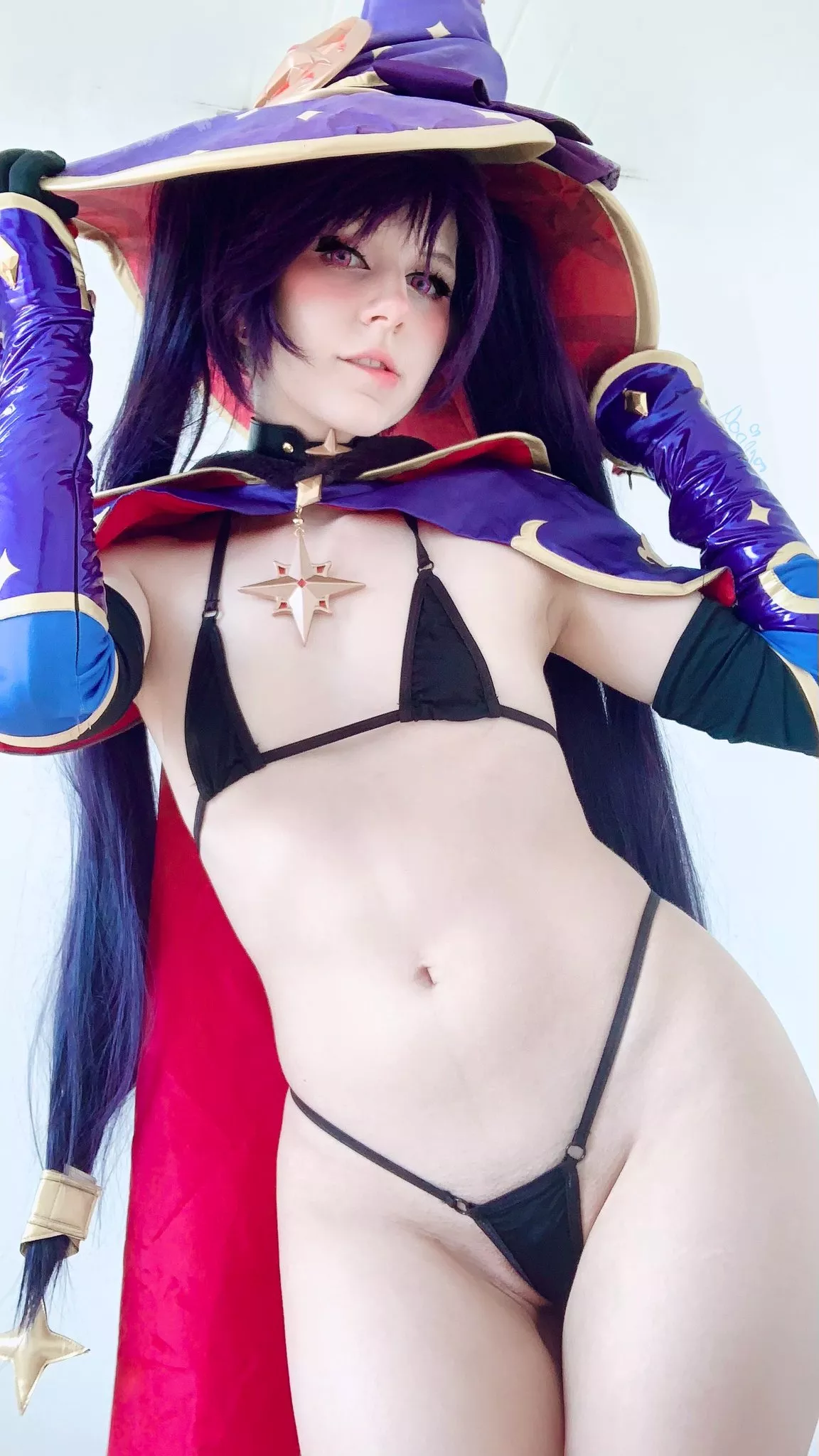 Can I be petite and breedable for you? Mona from Genshin Impact by x_nori_ [Self]