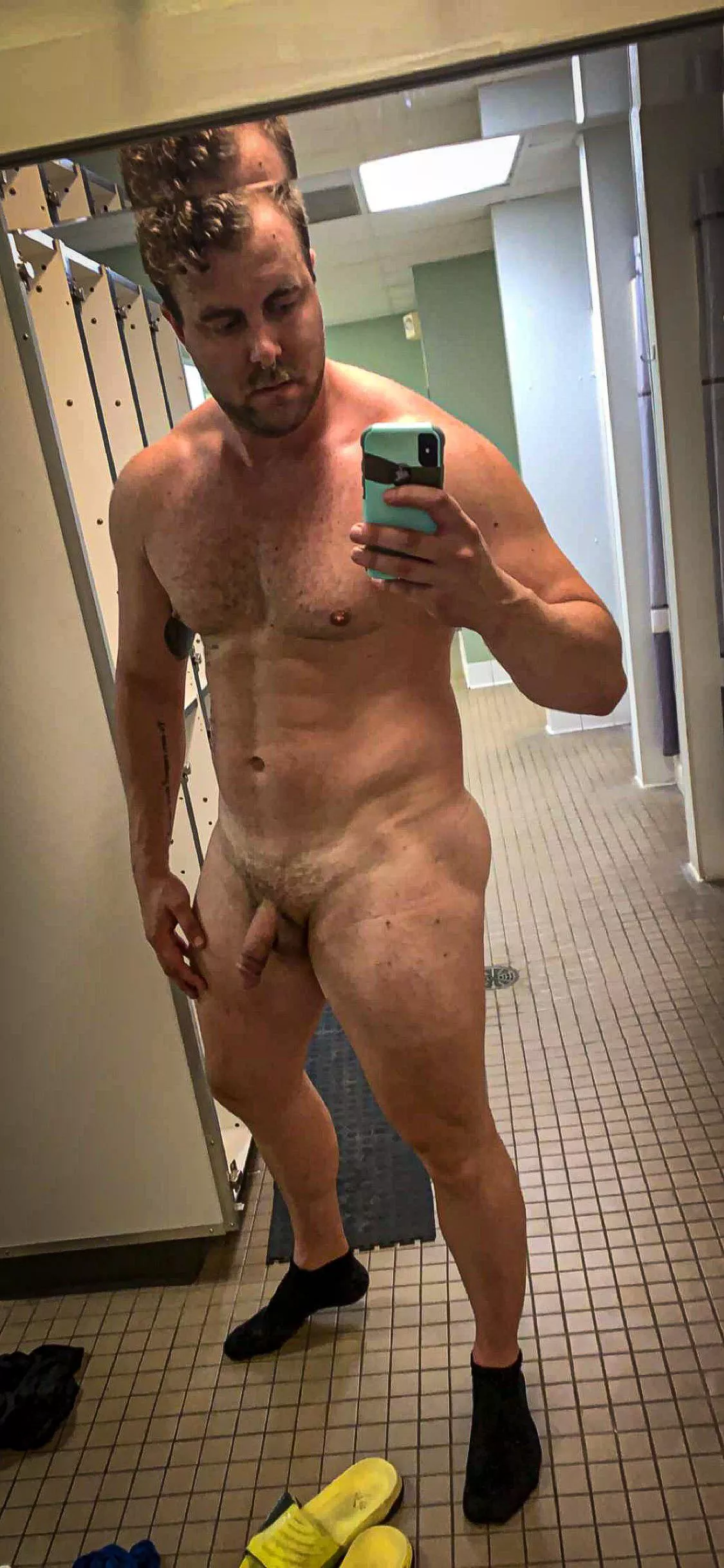 Gym lighting just hits different after a workout!