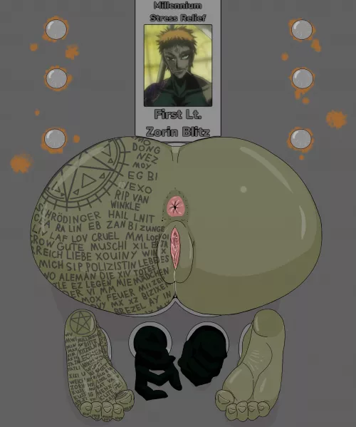 Mellinium Stress Relief: Zorin (from Hellsing) Art by myself