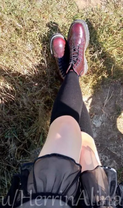 hot weather and boots? i don't care.