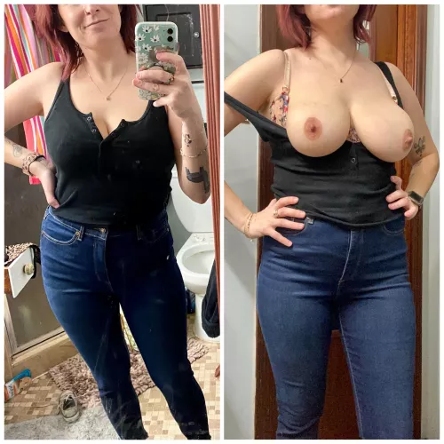I think they’re too big for this top. What do you think?