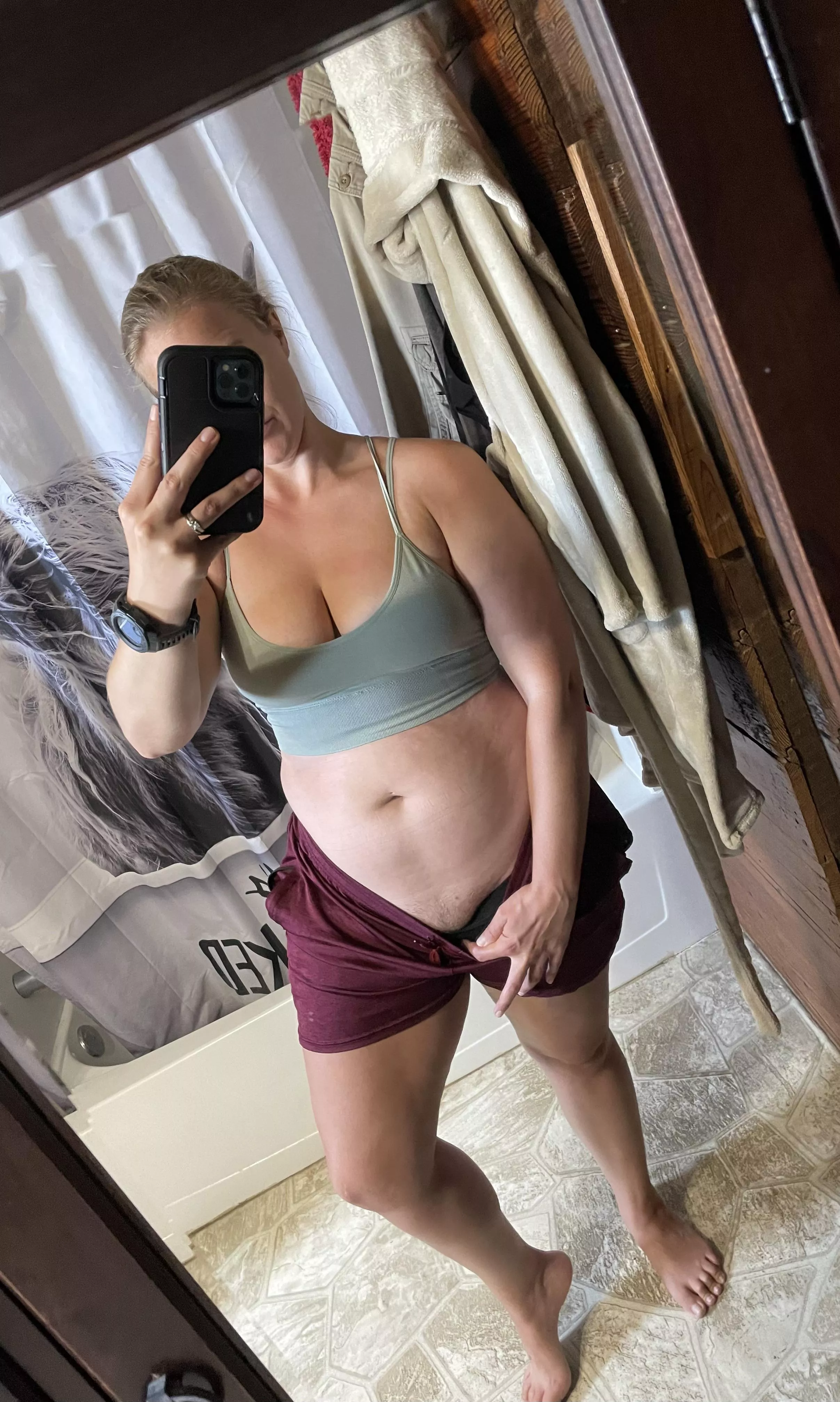 The outfit of the day is brought to you buy “it’s hot as hell outside” 🥵