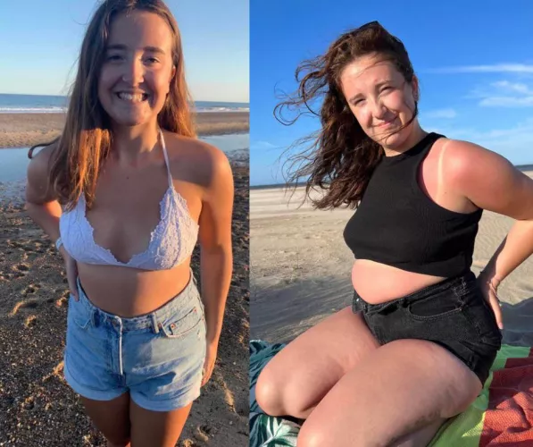 2 years and 50 + lbs make a huge difference 😮‍💨🤷‍♀️