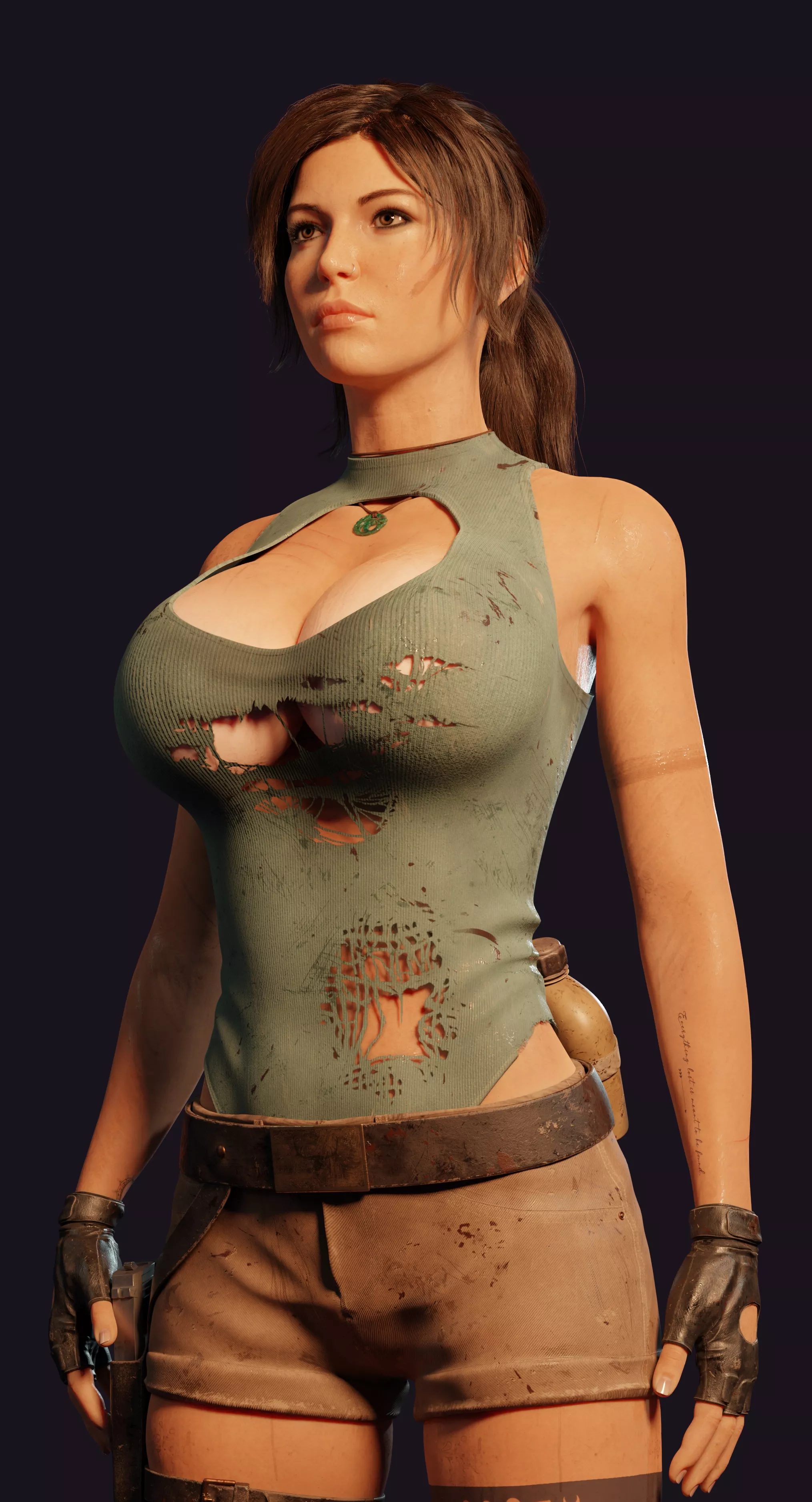Lara had a rough time tomb raiding (SmuttyMcDirt)