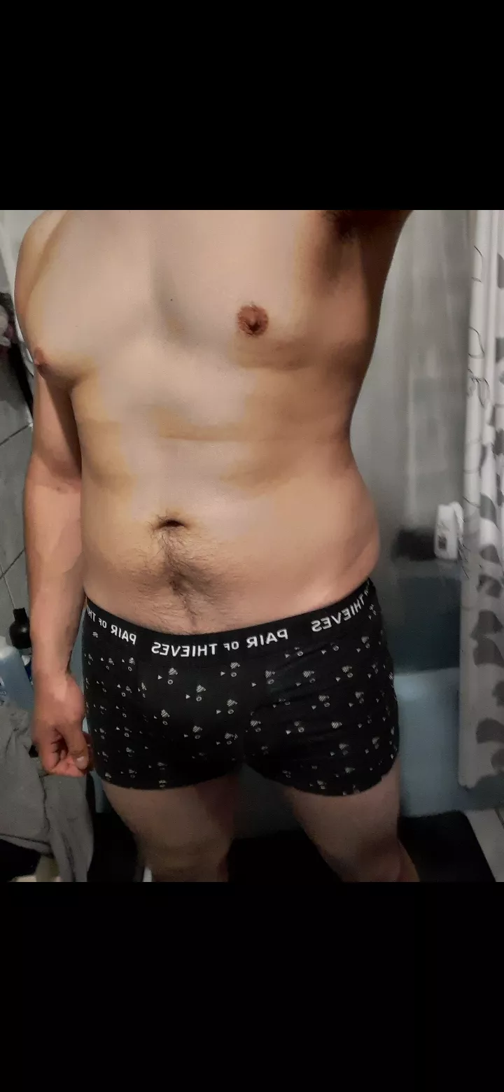 Bout to hit the shower after a long day of work!