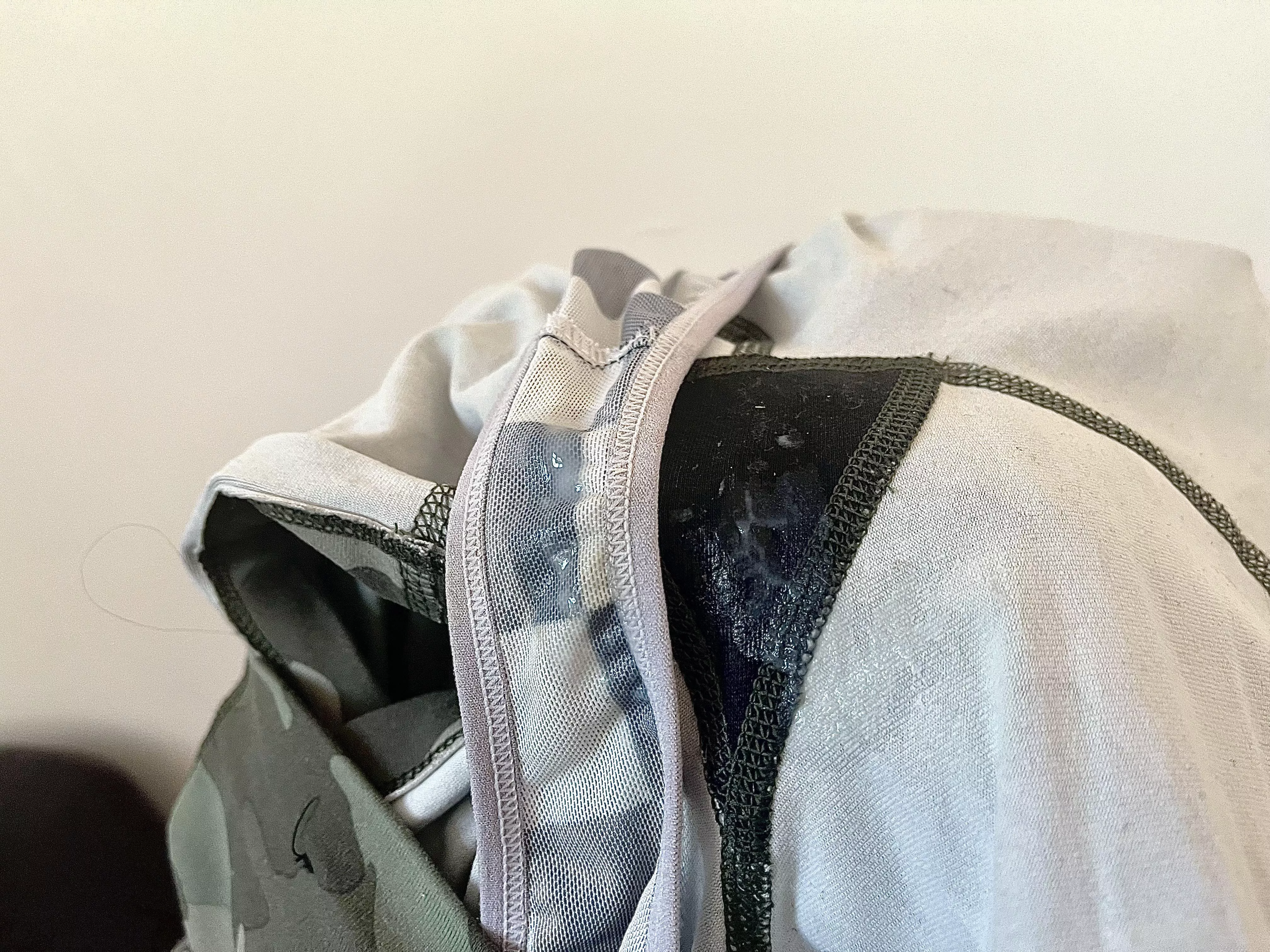 Post gym juice 👀 Soaked through my panties onto the shorts.