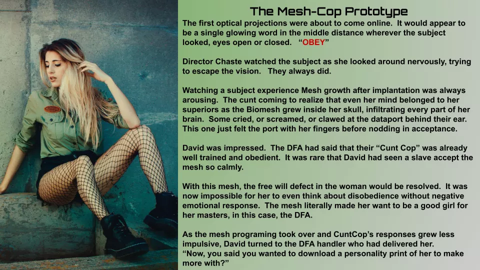 Mesh-Cop Prototype, Featuring 