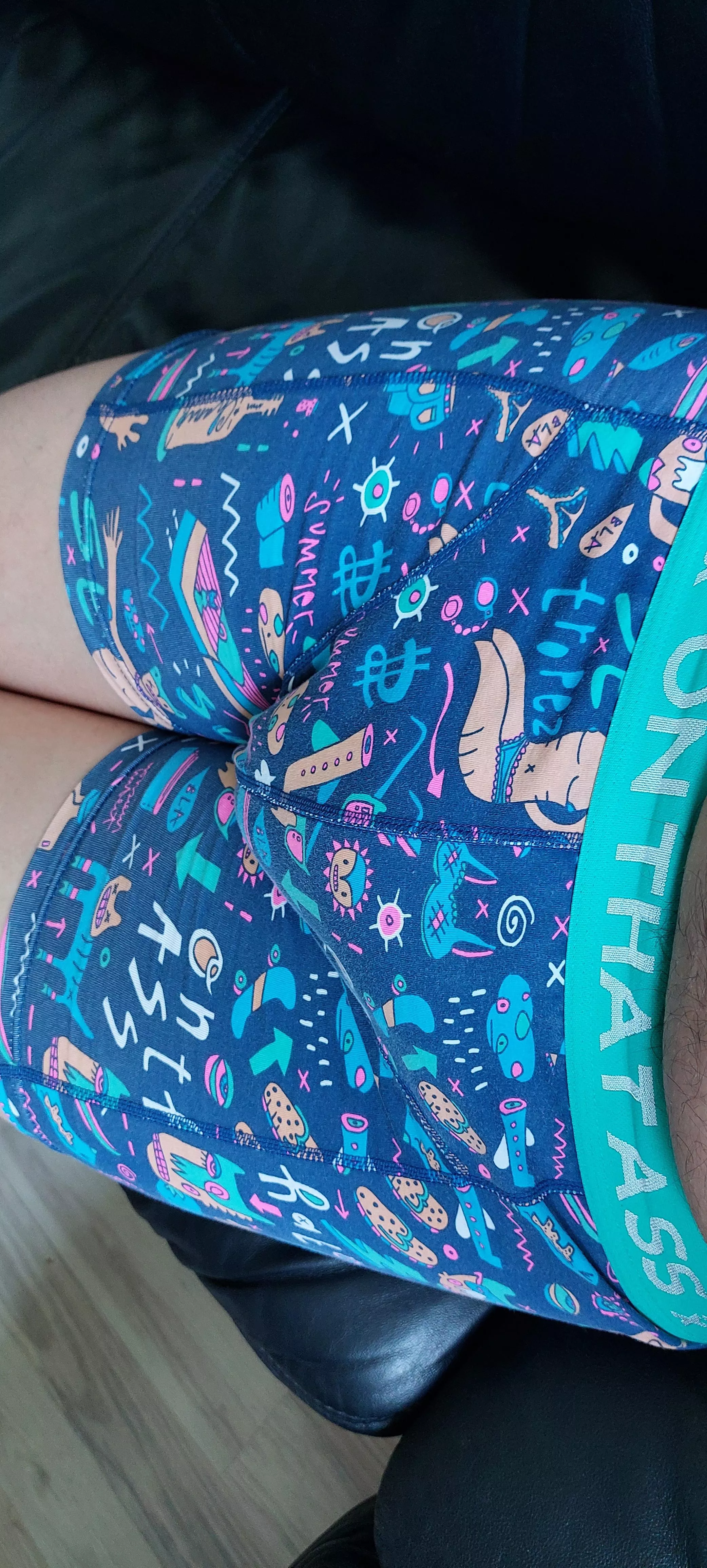 On Thatass Boxershorts. Size M fits good, but the Quality is not the best.