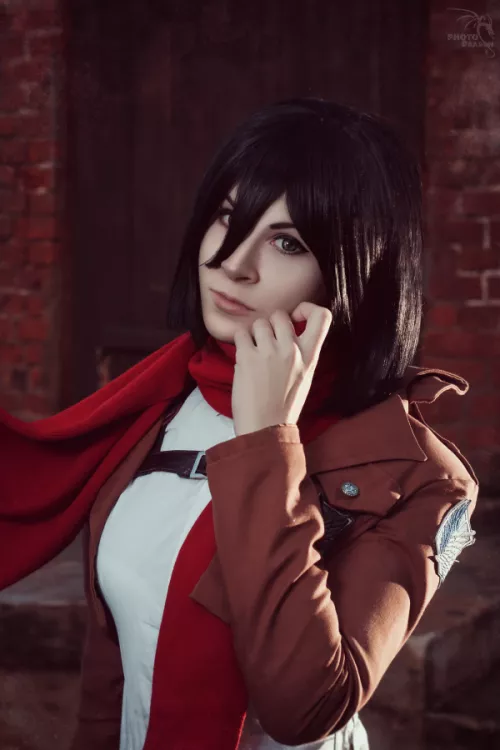 Mikasa from Attack on Titan Cosplay by Yunakairi