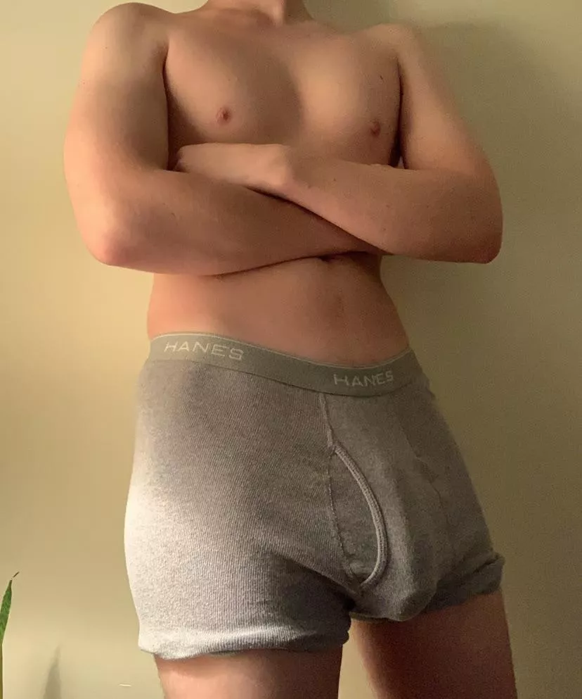 Who wants to feel what I’m hiding in my pouch?