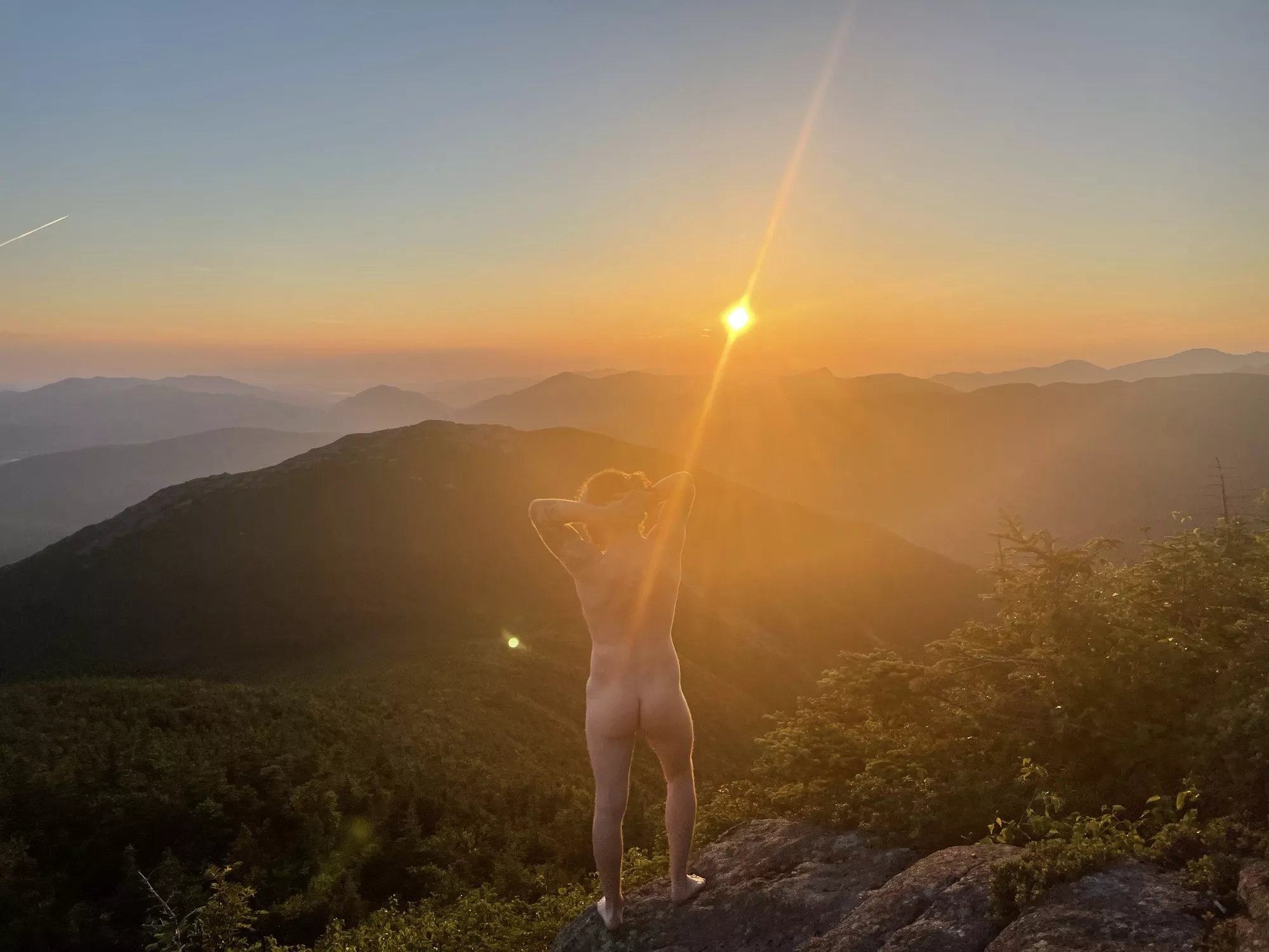 Hiked the second highest mountain in NY to take pictures of my butt