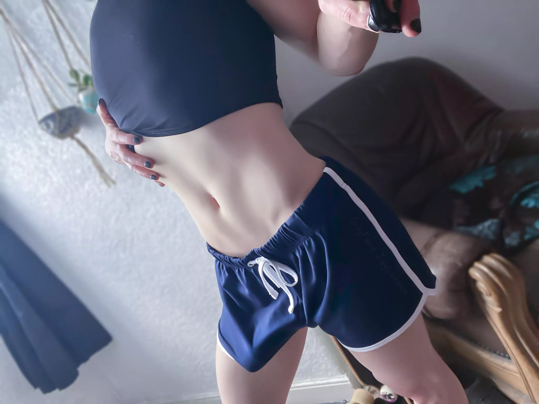 Hope you don't mind if it slips out when we're working out