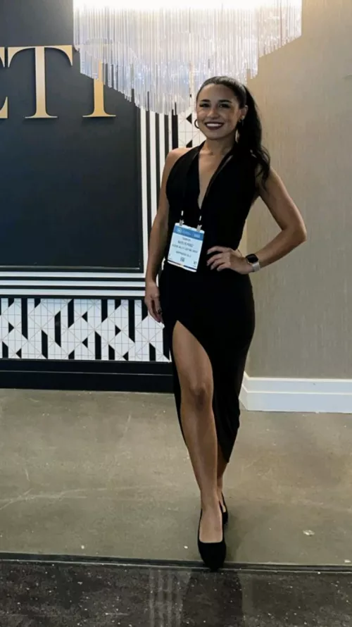 Your secretary is going to a tradeshow with you and this is how she's dressed