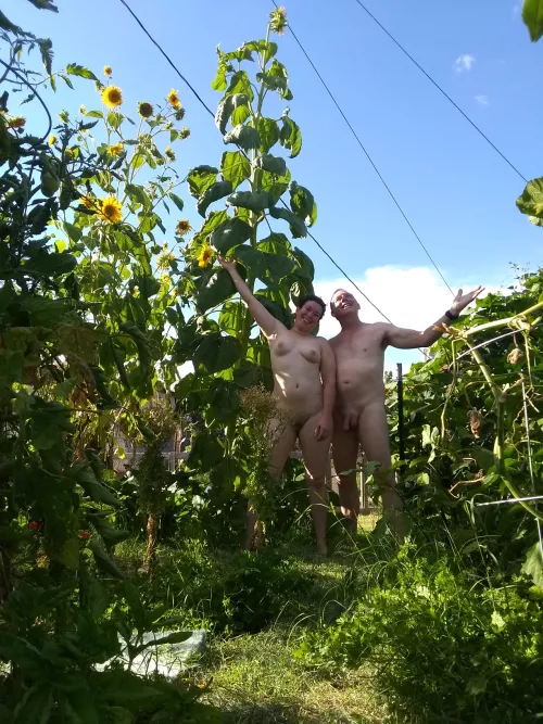 2022 garden photo. We love our garden and our neighborhood loves our photo sessions.