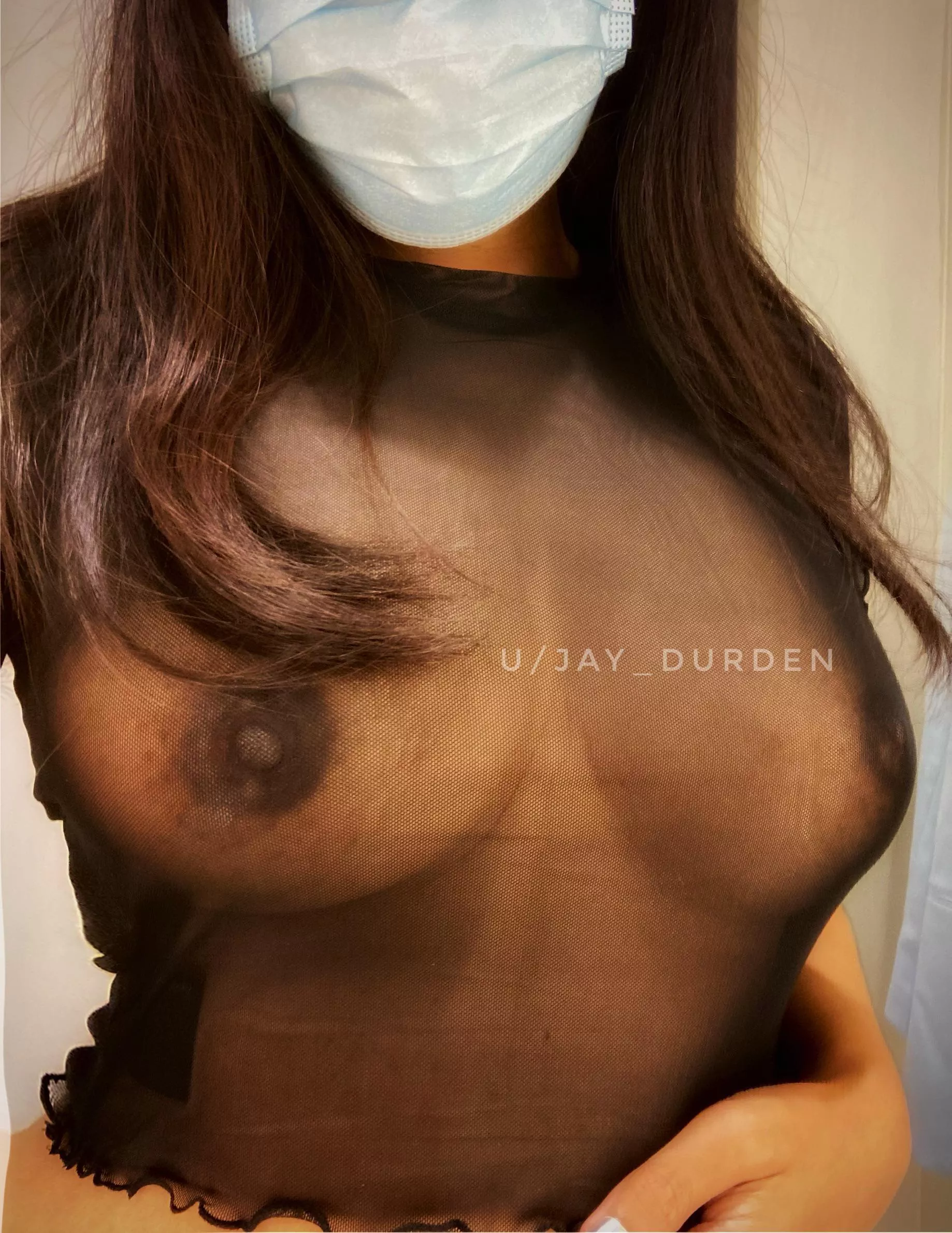 Hope you like my tits under this seethru top💖