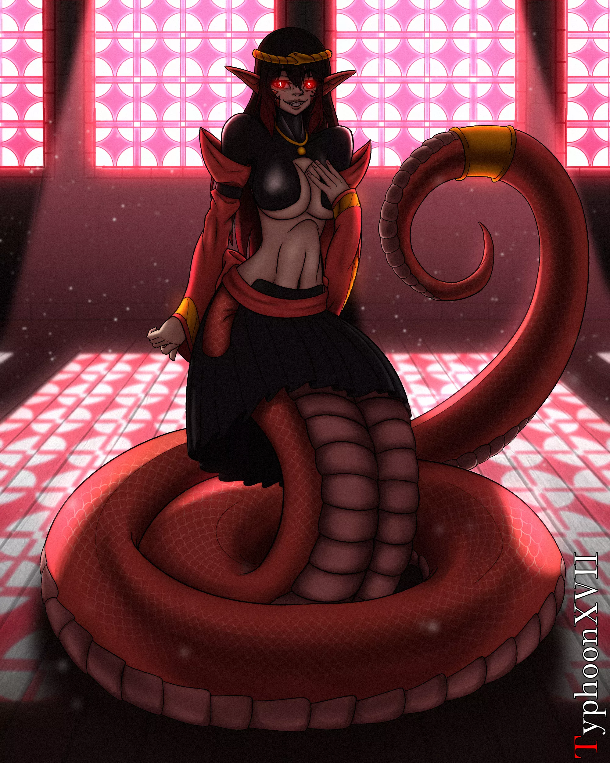 POV You got caugh sneaking around the palace at night during a full moon