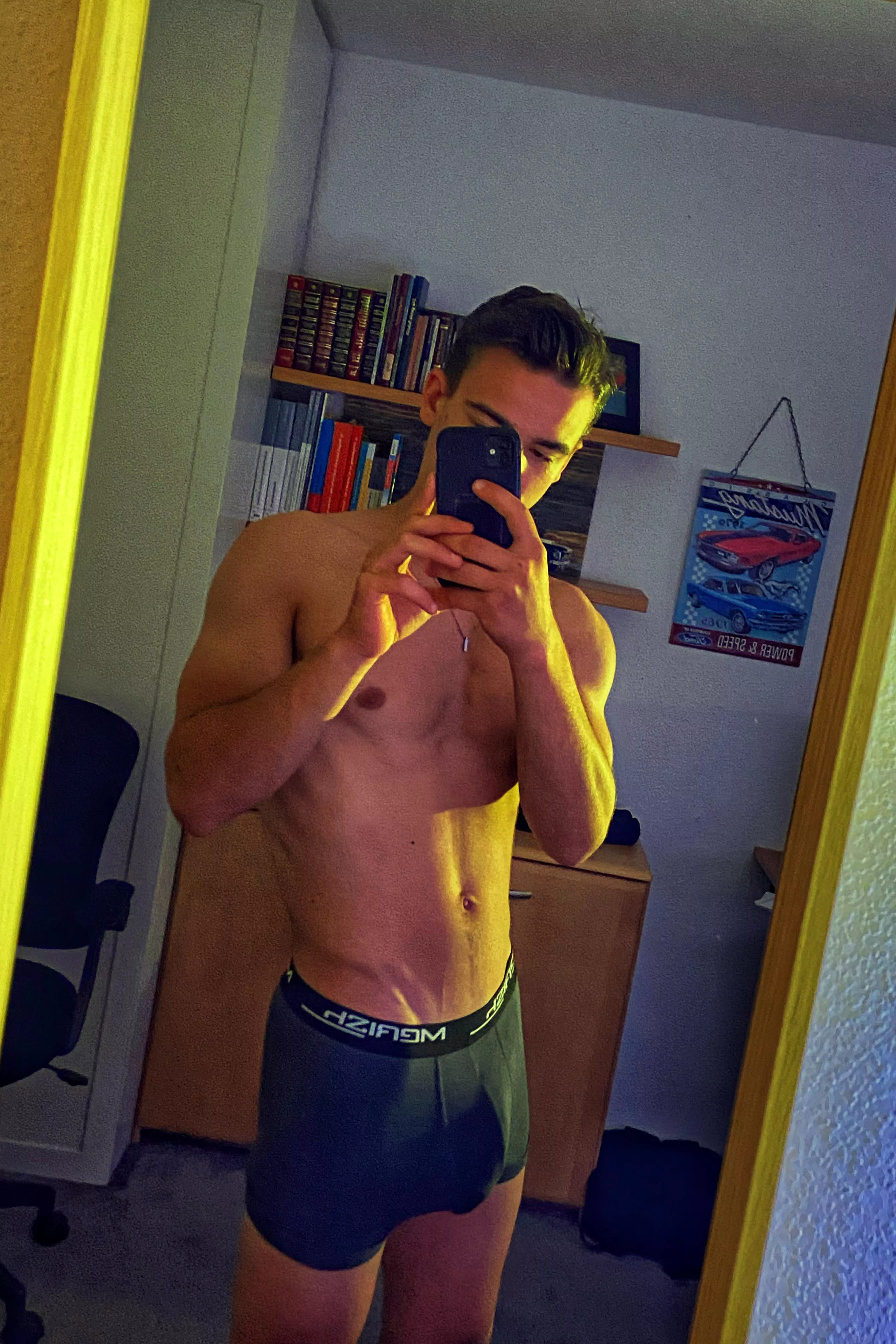 I guess my dick needs more room 🤔 Would you do something about it? 😏