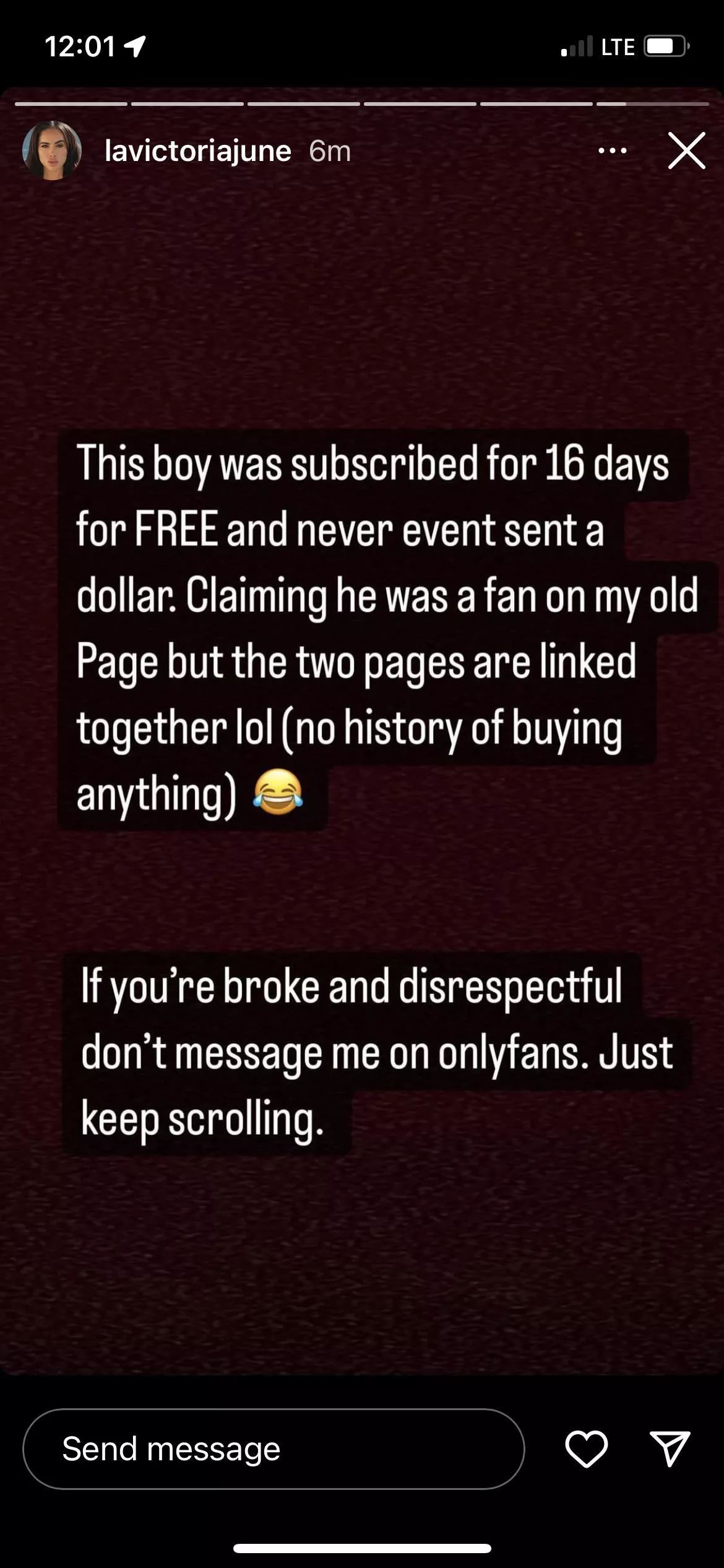 Speaking for me that bought all her content.. dont let her fool you guys she post the same old videos from 2017-2019.. if you had her old O.F you already seen everything she's selling.. she either put everything in a long compilation or change the descr