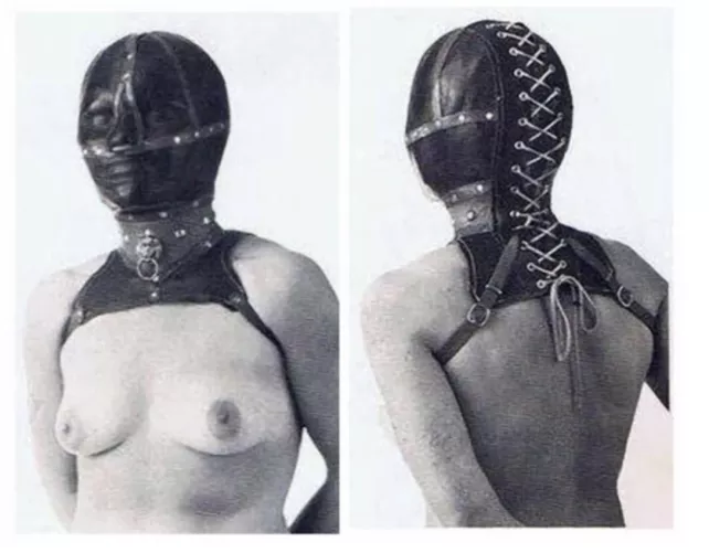 Clearly a woman ahead of her time – “Justine in the Mask” by fetish photographer William Seabrook. Circa 1930s.