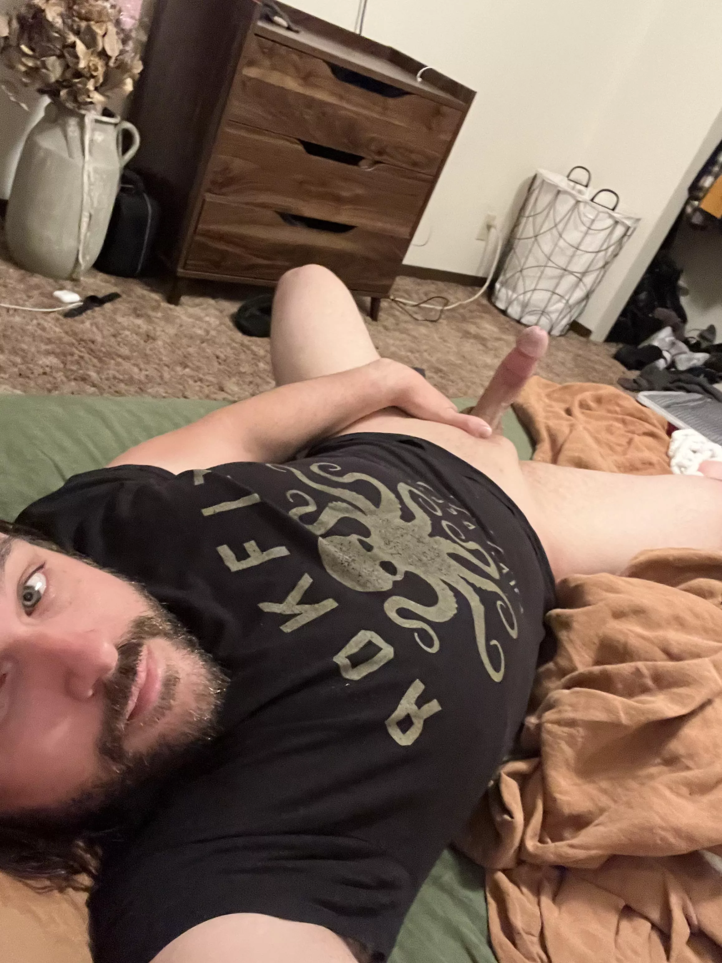 My favorite thing to do after a long day. Too bad I’m alone though [35]