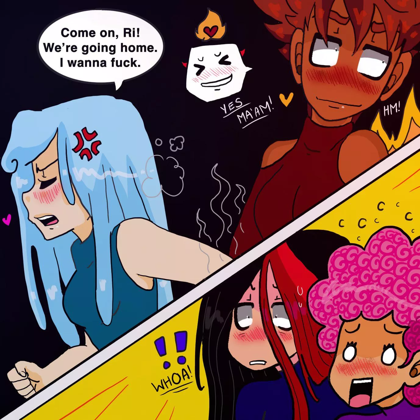 [Original][Our Little Universe] Wait until you guys find out how blunt & extremely “straight to the point” Eva can be once she learns how to speak English in the series! LOL But Furi looks so smitten here 🤣