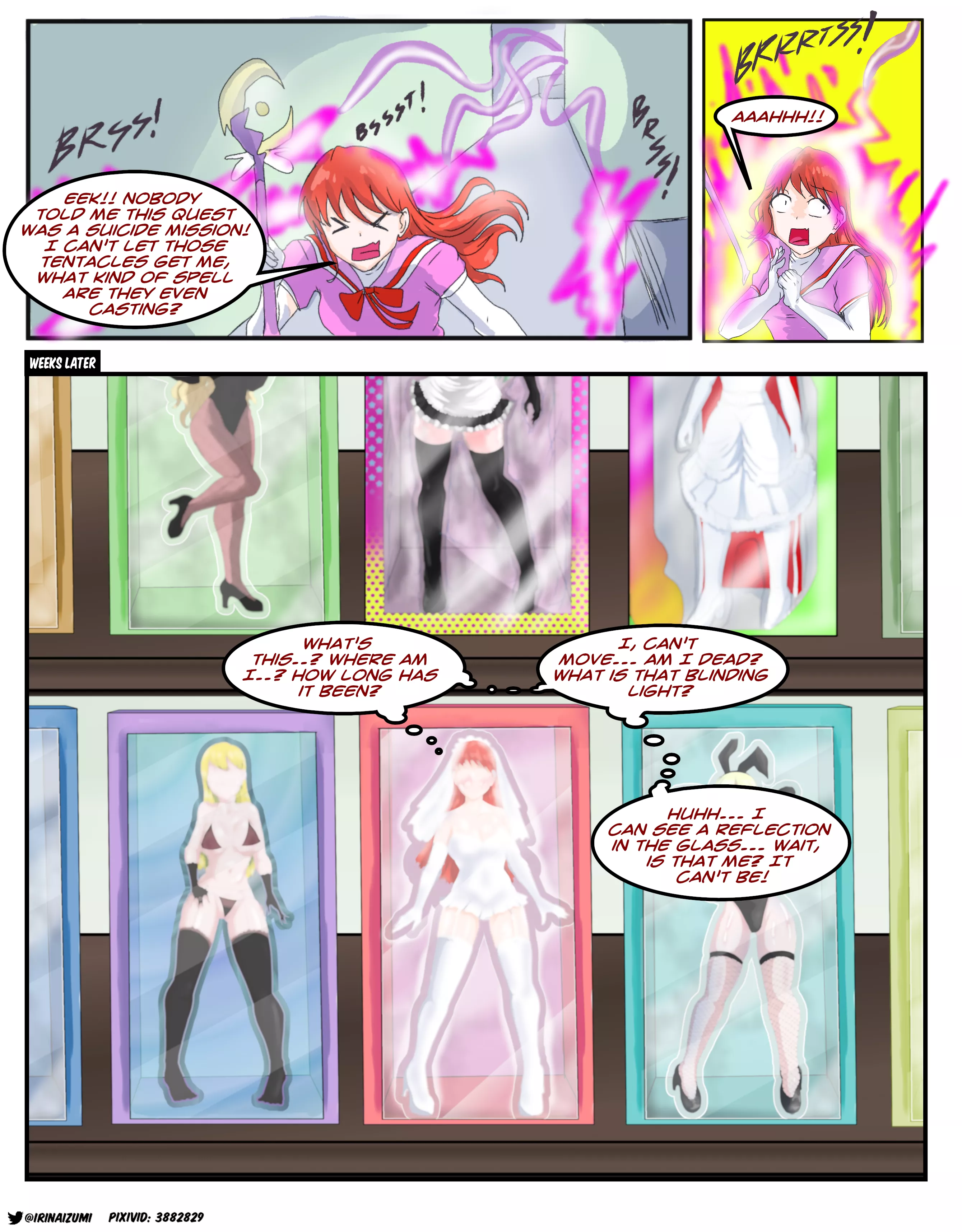 magical girl falls into the trap and get turned into a doll