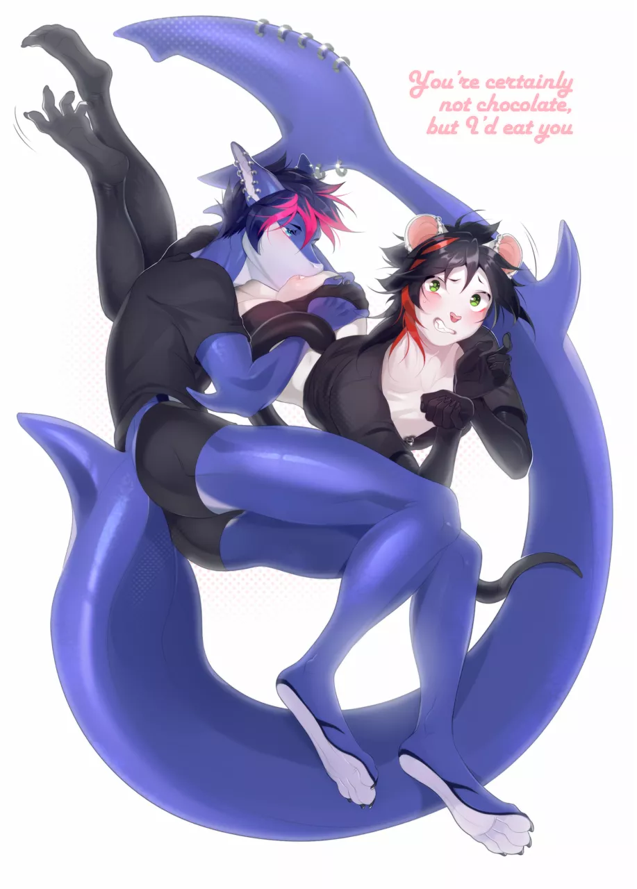 You're not chocolate, but... (art by RKT and Shinma)