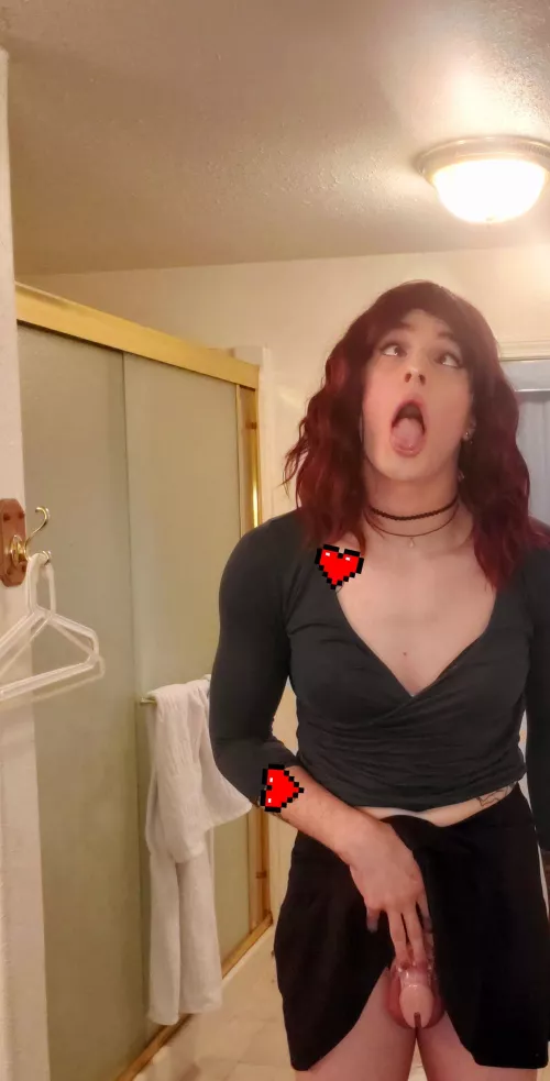 it's a shame I don't have a keyholder and look this cute in chastity 🥲