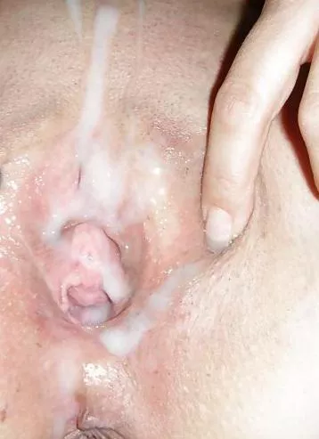 Pic I sent to my husband after two of his friends unloaded in and on my pussy.