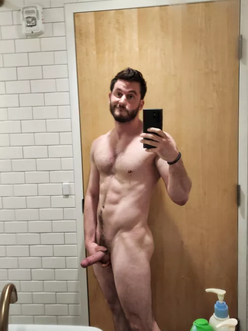 Another work bathroom date with myself