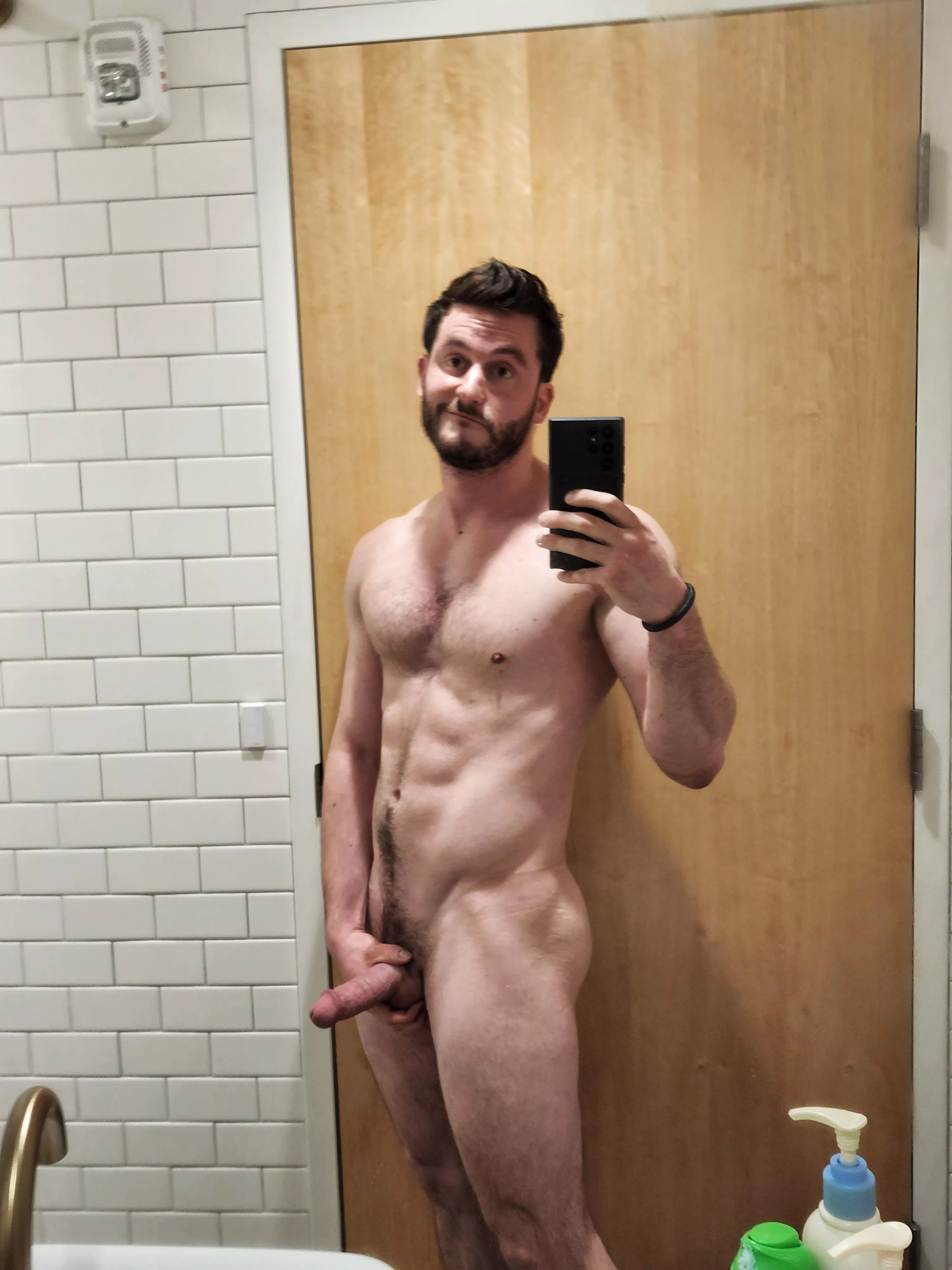 Another work bathroom date with myself