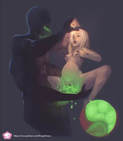 Impregnated with eggs