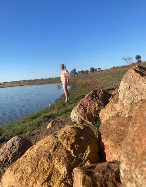 Just checking out the local lake