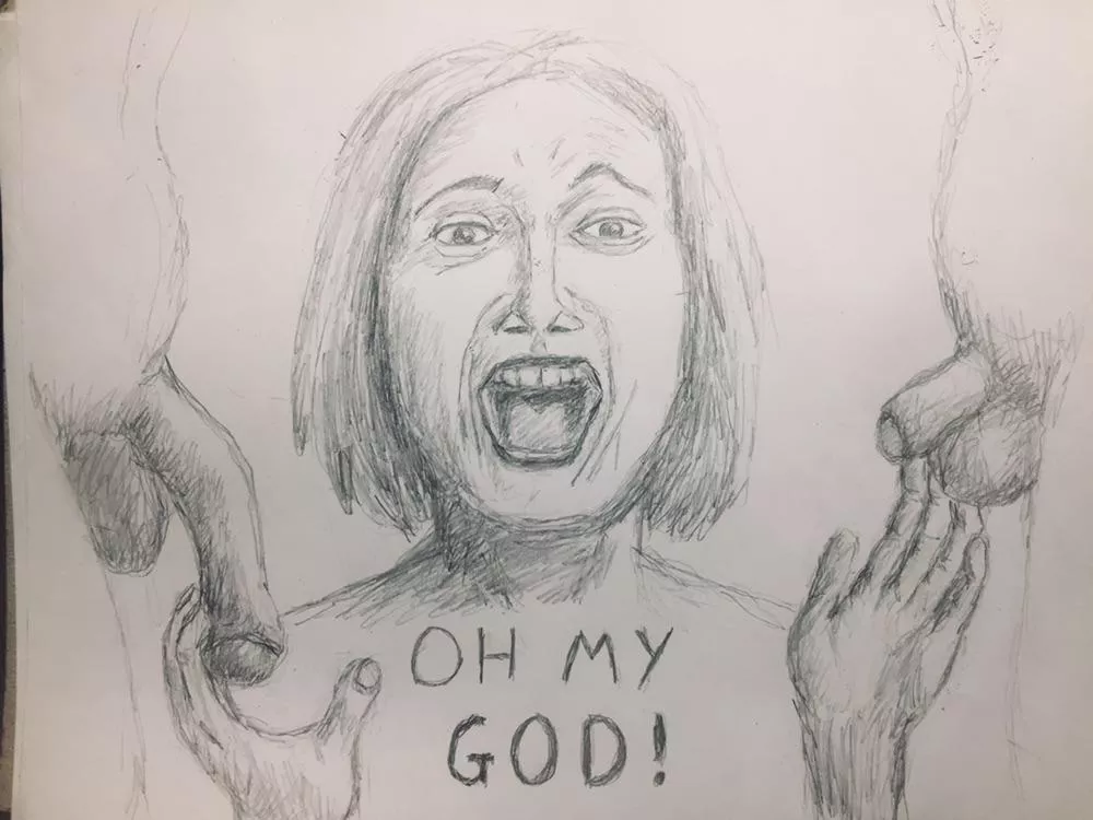 The comparison was just too much for her not to laugh