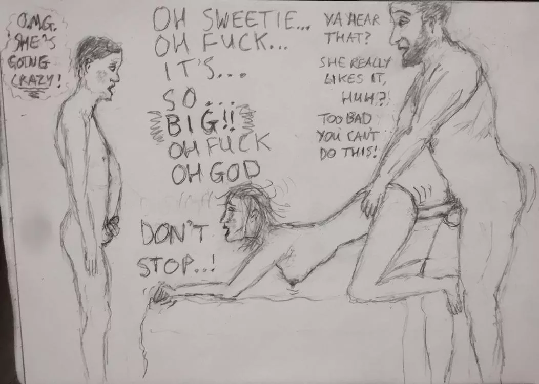 The loving husband’s regret. Couldn’t resist doing this 😏