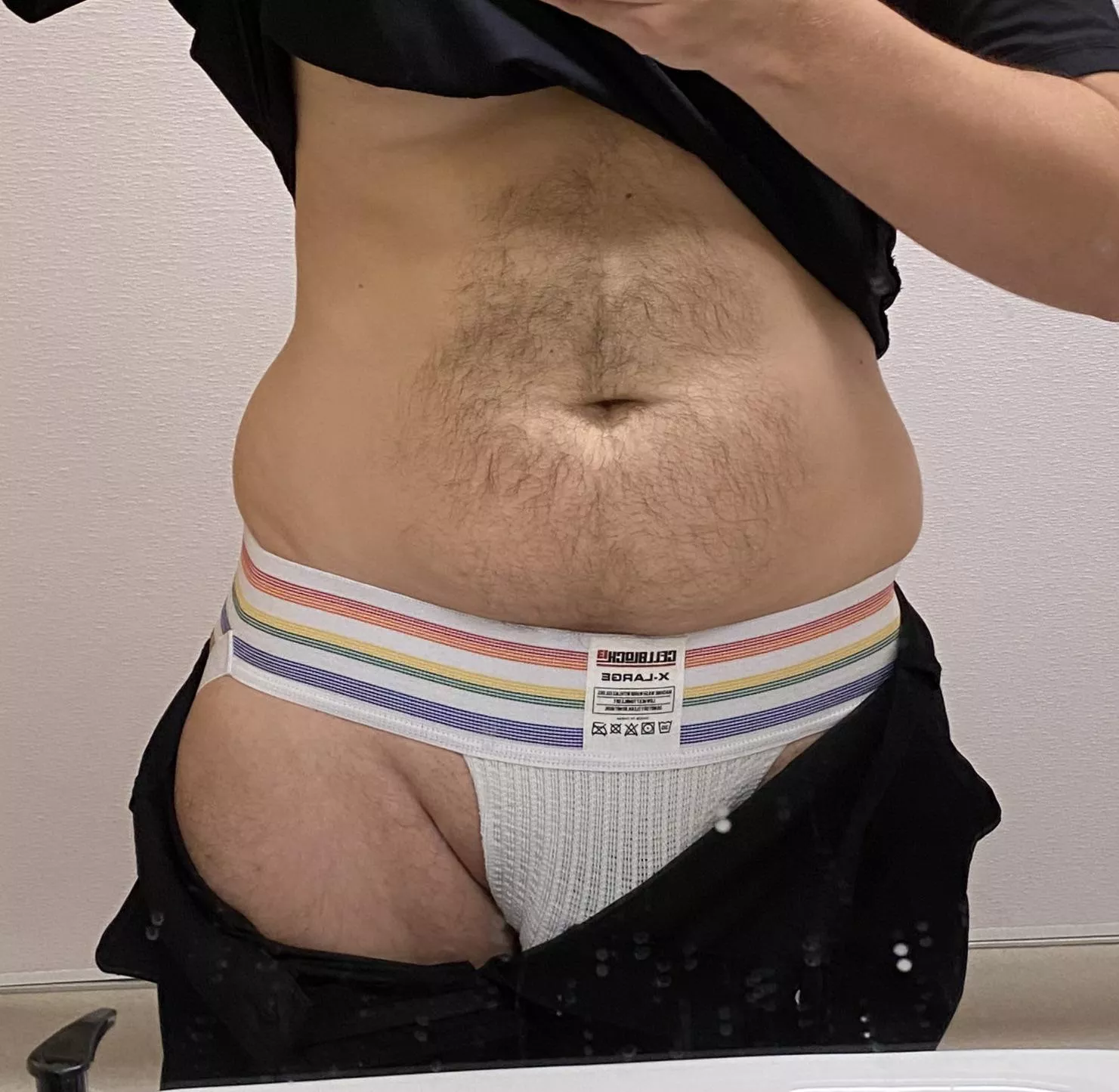 Love wearing a jock under my scrubs