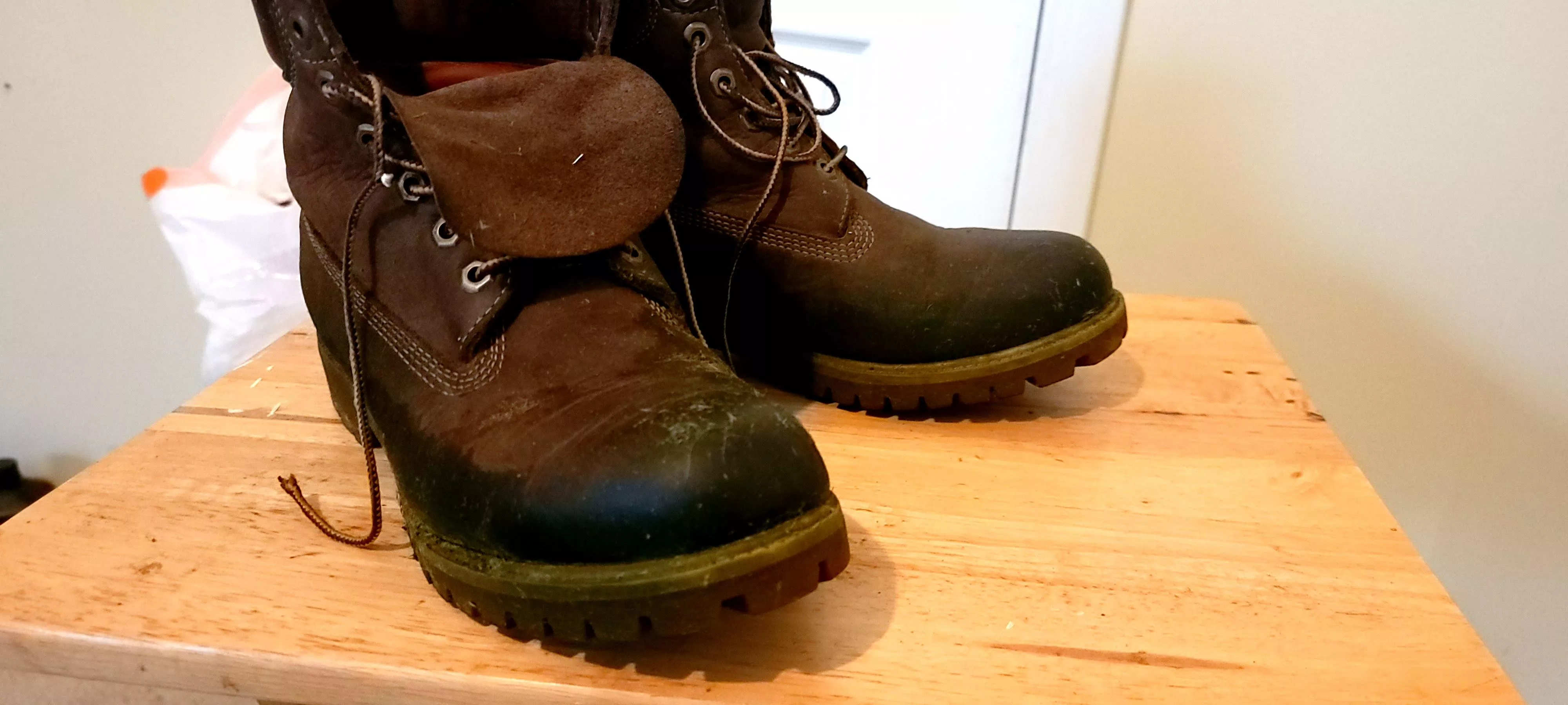 What should I use to clean these Heritage Timberlands properly?