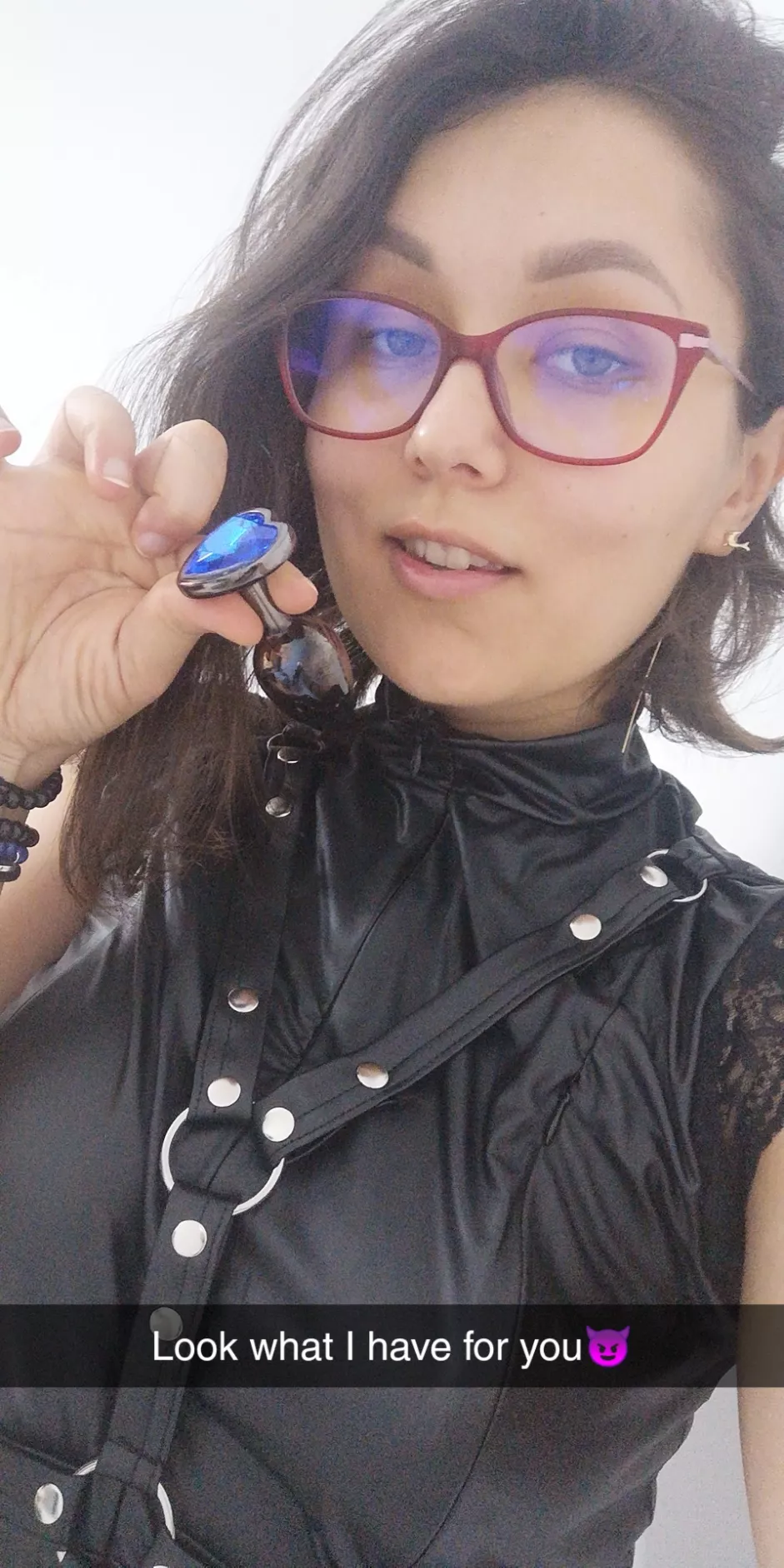 A nice blue heart for your nice asshole, you will wear it all day