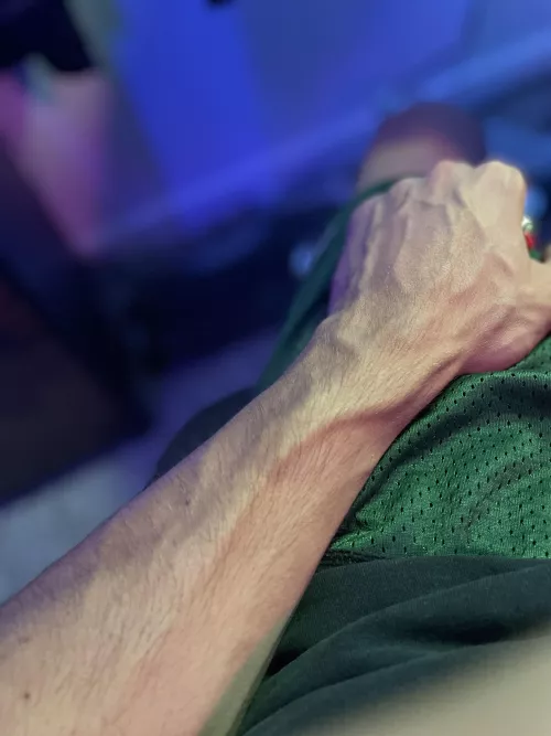 I don’t get why she’s so obsessed with my forearms… 😬