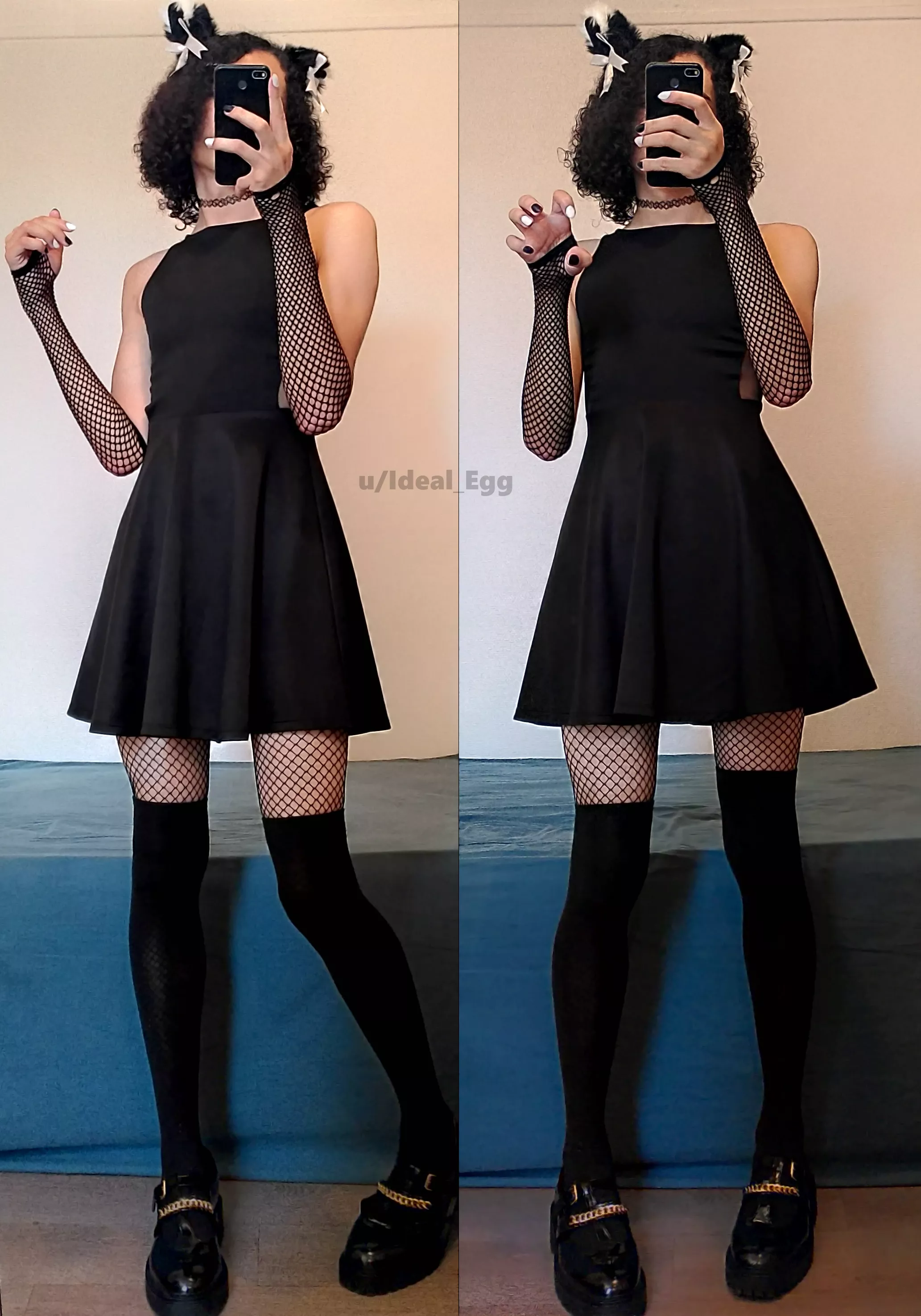 Here's a catboy in a dress for you 🌹